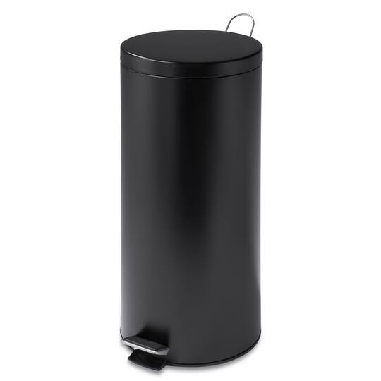 6 Pack: Honey Can Do 30L Black Matte Round Can With Bucket